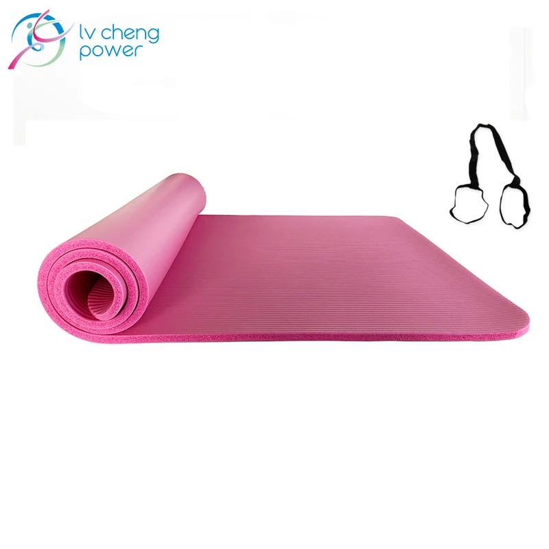 

High Quality 10mm 15 mm NBR Yoga Mat Non-slip Thick Pad Fitness Pilates Mat for Outdoor Gym Exercise Fitness Sports Yoga Mat