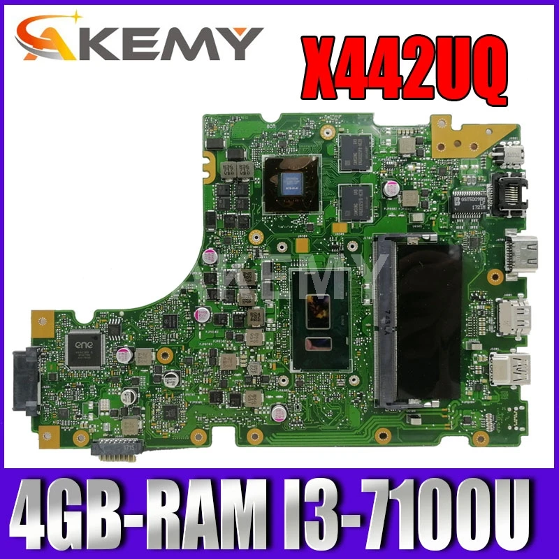 

X442UQ Laptop motherboard for ASUS VivoBook 14 X442UQR R419U X442UN X442UR X442UNR original mainboard GT940MX 4GB-RAM I3-7100U