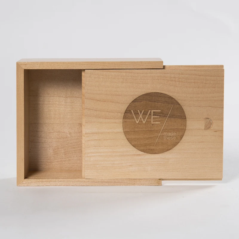 
Unfinished Wooden Box Wood Packaging Box for Gift,sliding wooden box  (62529929382)