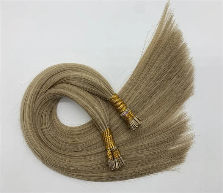 

Wholesale 100% raw European Russian unprocessed virgin hair vendors double drawn Raw Human Hair I Tip Hair Extensions