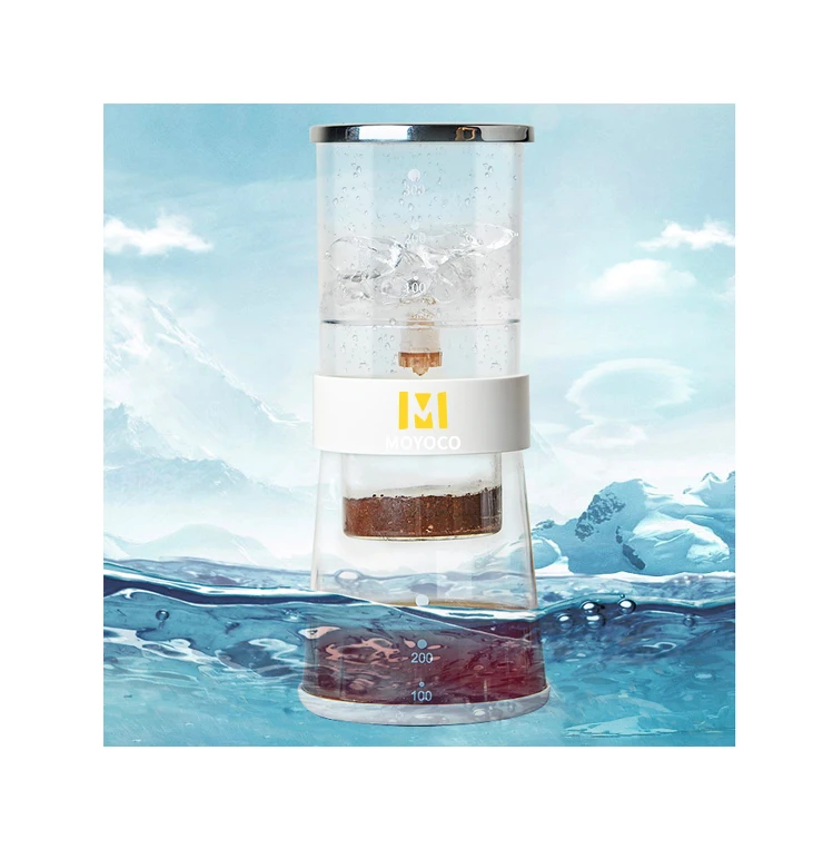 

MOYOCO Dropshipping OEM/ODM Amazon Hotsale Drop Shipping Low MOQ Pillar Tower Ice Drip Pot, Black/white
