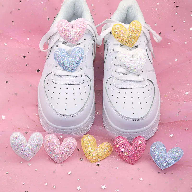 

2pcs Shining Shoes Charms Designer Shoe Buckle Girls DIY Shoes Women Sneaker Shoelace Buckle Accesorios for Nike Air Force 1