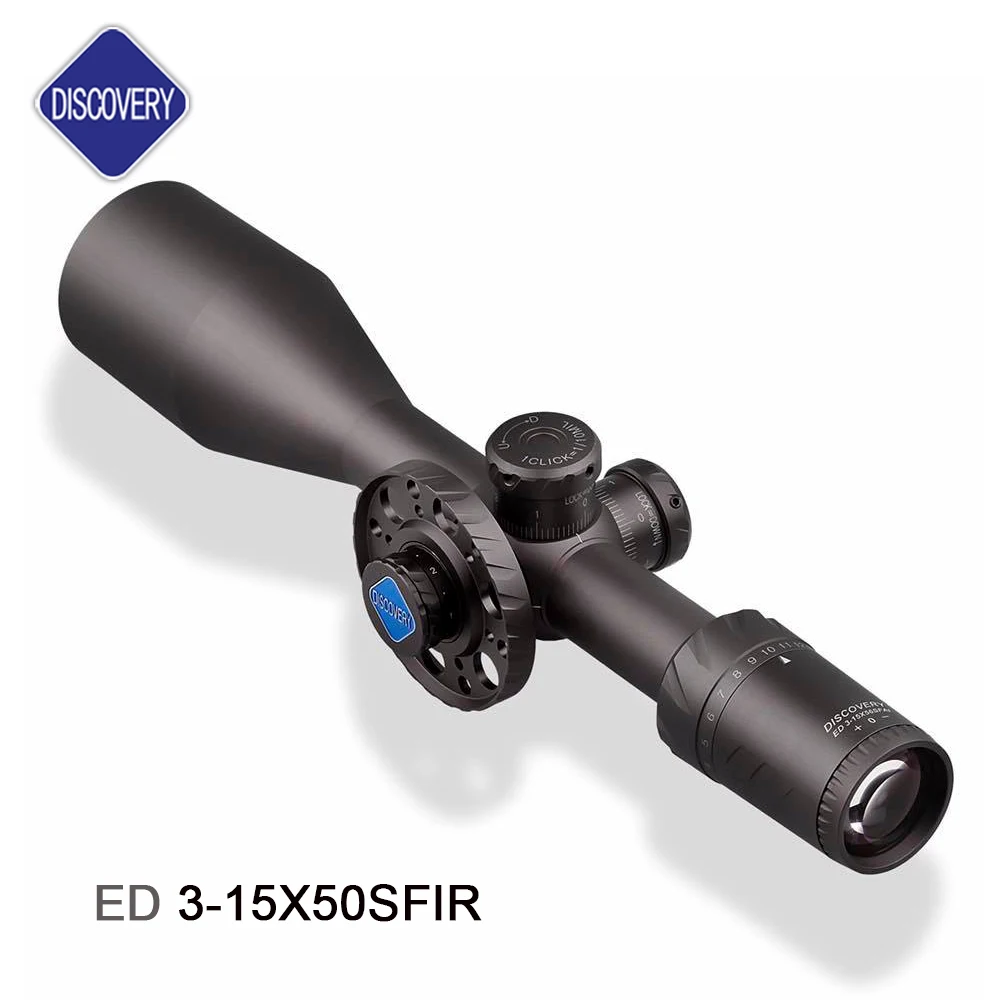 

Disocvery Scope ED 3-15X50SFIR Air Gun Hunting Adjustable Scope mounts 1/10 Mil with Illumination