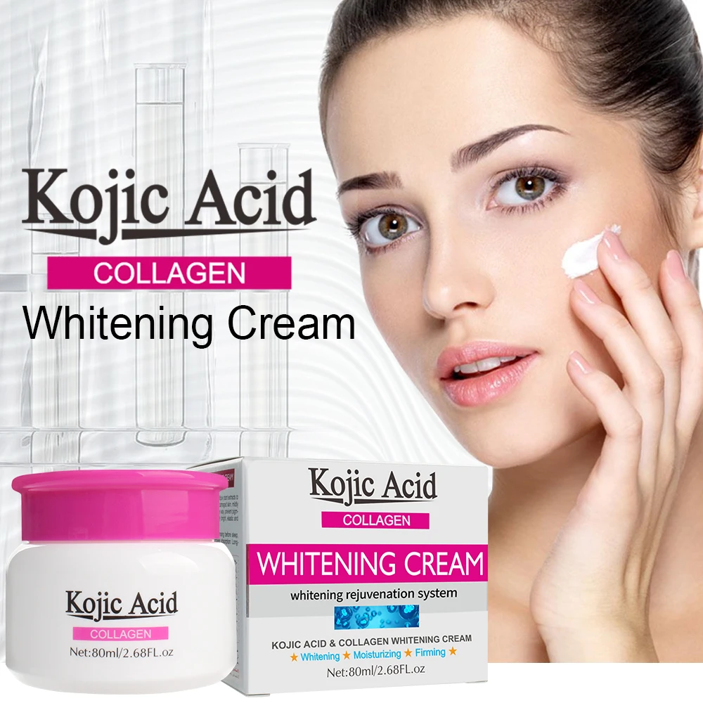 

Best whitening face cream moisturizing lightening collagen kojic acid cream