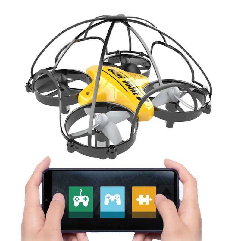 

10% off Altitude Hold One Key Takeoff Landing Beginners DIY Programming Light Drone Kids Gift Toy APP Control Rc Mini Drone, Yellow green