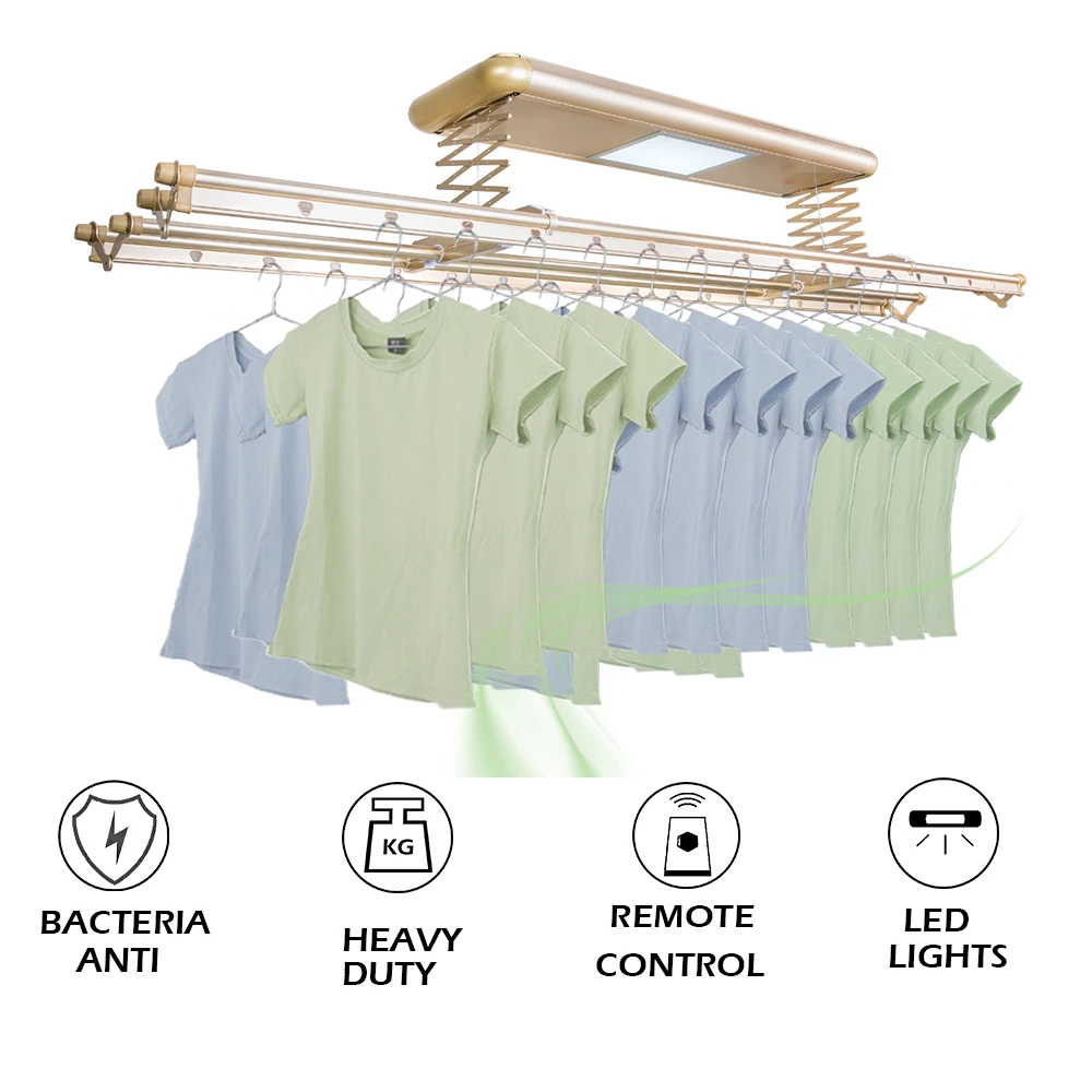 

Automatic Cloth Dryer Electric Smart Laundry Clothes Hanger with Remote Control