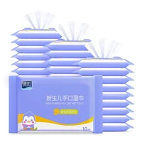 

Mini Eco Friendly Wet Wipes Moistened Paper for Kid Are Used to Wipe The Baby's Bottom