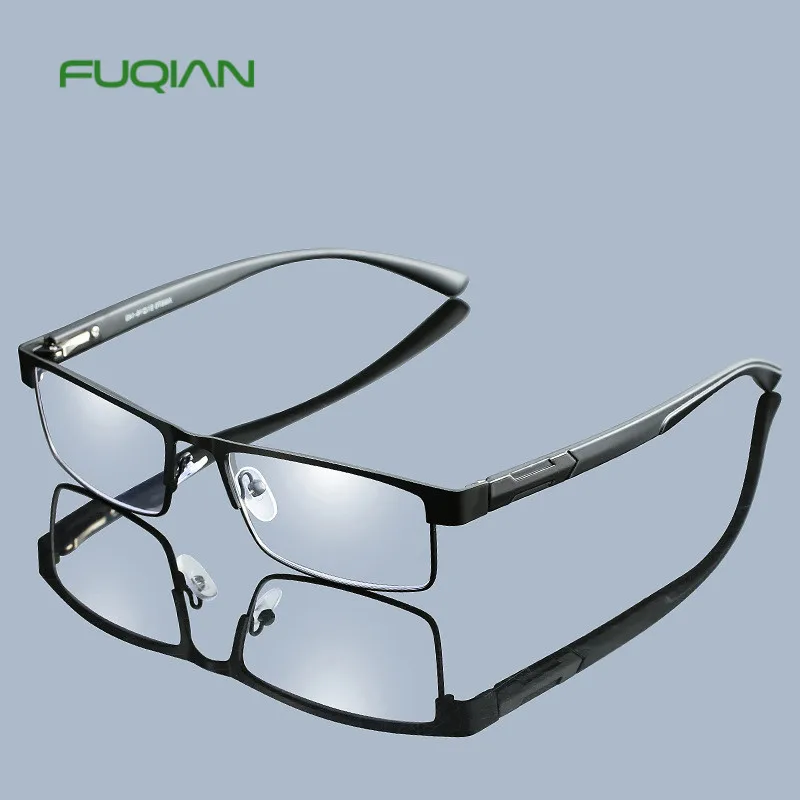 

Men Metal Reading Glasses Non spherical 12 Layer Coated Lenses Eyeglasses, Black blue pink tea green
