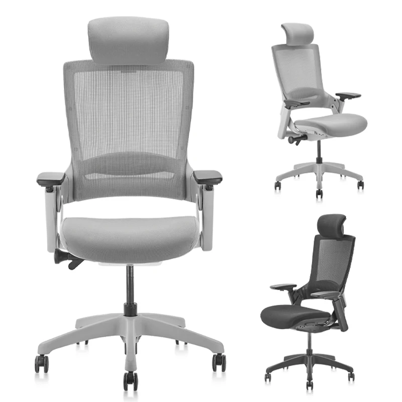 

CLATINA Mellet 3D Adjustable Armrest Swivel Ergonomic Mesh Office Chair, Black/grey