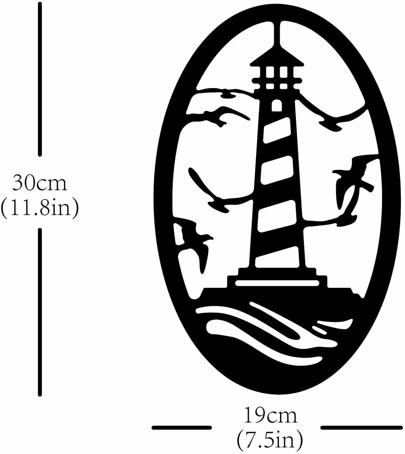 

Yinfa Factory Home Crafts Metal Wall Art Home Decor Ocean Lighthouse Wall Hanging Plaques Ornaments TY2729
