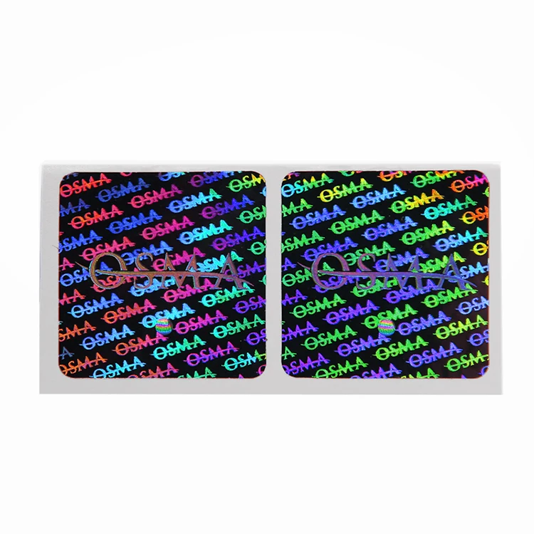 
Guangzhou manufacturer custom logo made printed 3d laser holographic hologram sticker label printing 