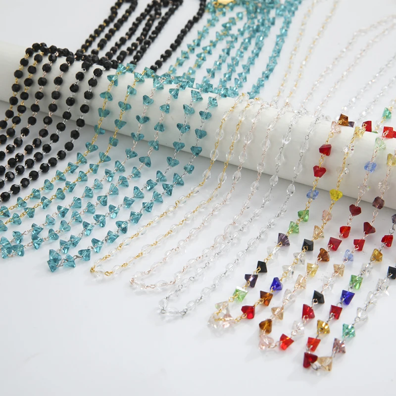 

2021 Fashion Women Crystal Glasses Chain Lanyards Anti-Slip Sunglasses Chain Hanging Neck Strap Mask Holder Chain Accessories, As shown