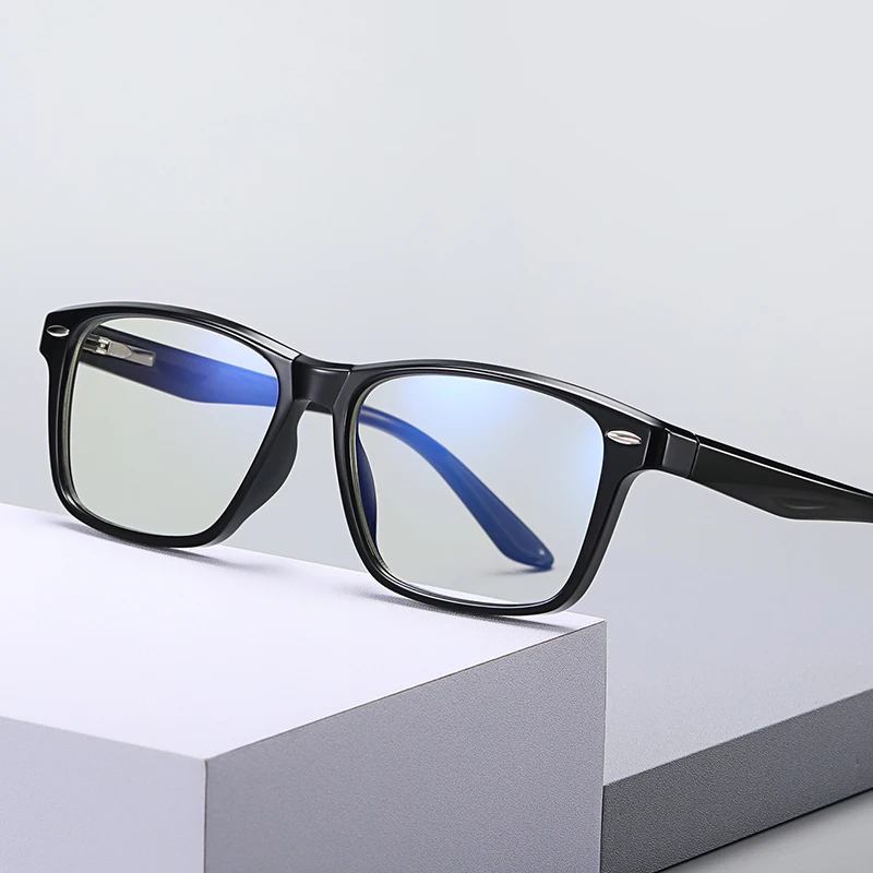 

2021 tr90 eyeglasses frame gaming anti blue light blocking glasses for men