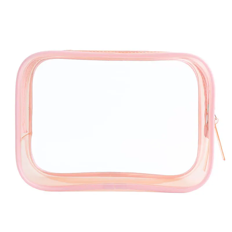 

Clear Makeup Organizer Pouches Tote Travel Toiletries Bags Transparent PVC Cosmetic Bag with Zipper