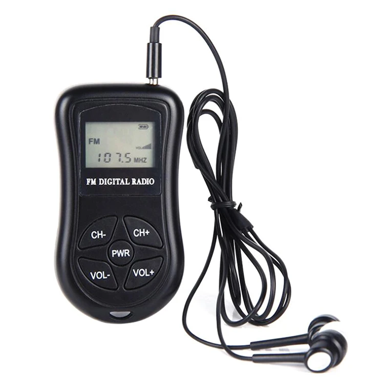 

Radio &Amp; Tv Broadcasting Equipment Mini Portable Digital Fm Band Receiver Am Fm Sw Emergency Pocket Radio Frequency Machine, Black