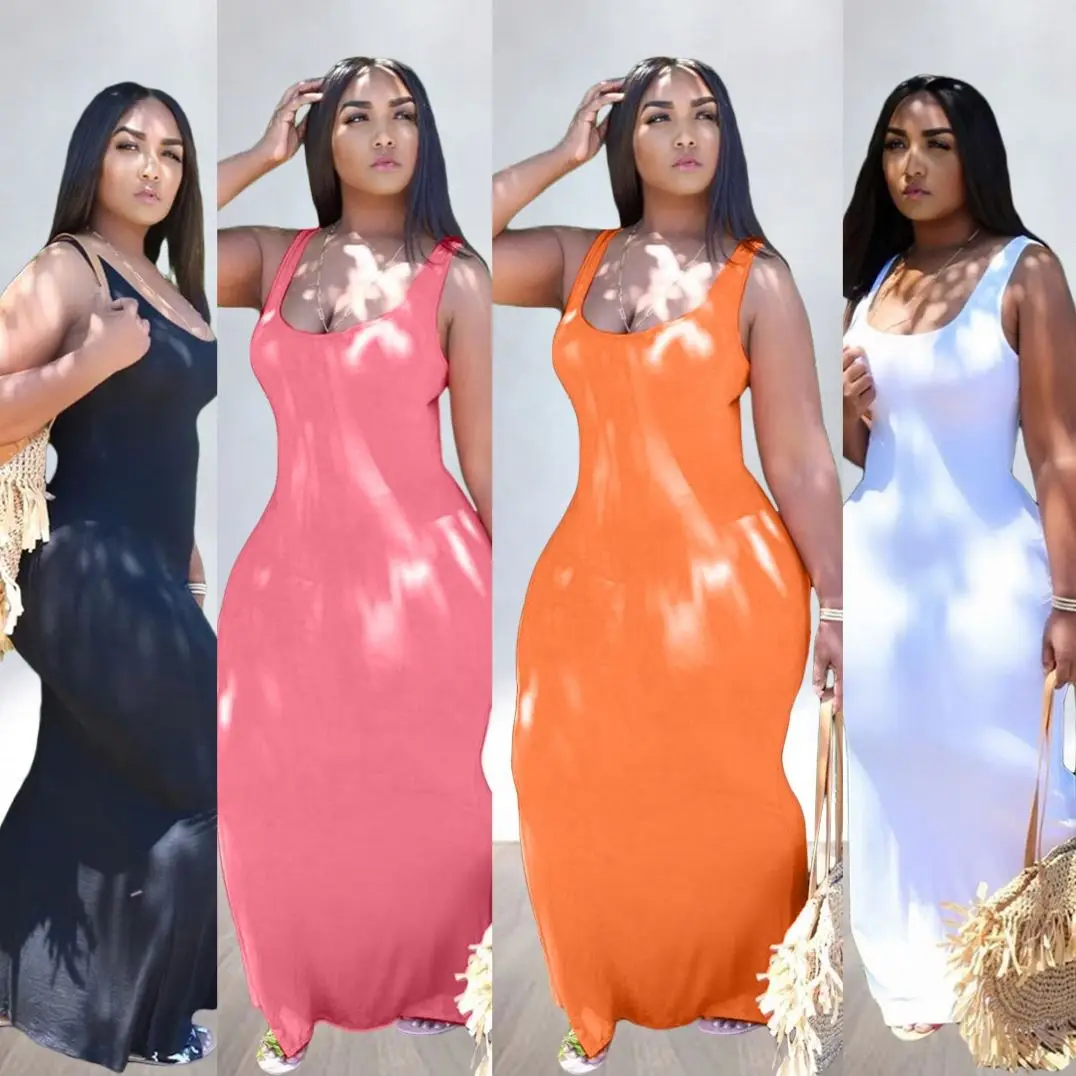 

2020 Summer New Sexy And Fashionable Monochrome Dress