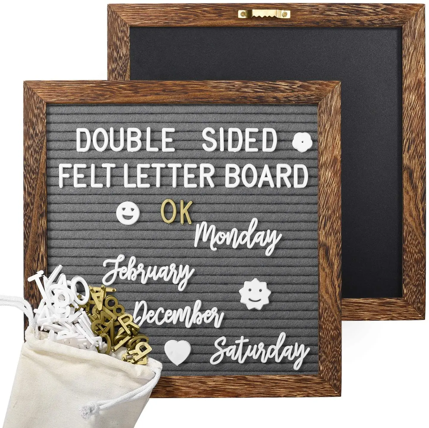 

TLB-A001 wood alphabet board letter board, Black/white/grey or customized