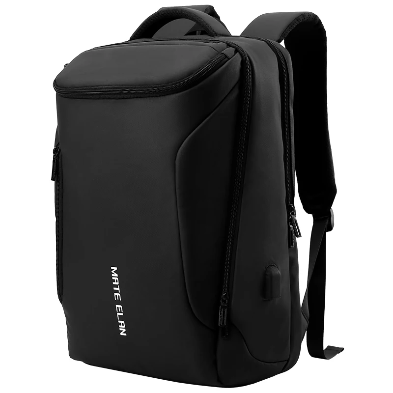 

ODM OEM factory men laptop Bag Computer Backpack with usb charging 2021 wholesale new design, Black