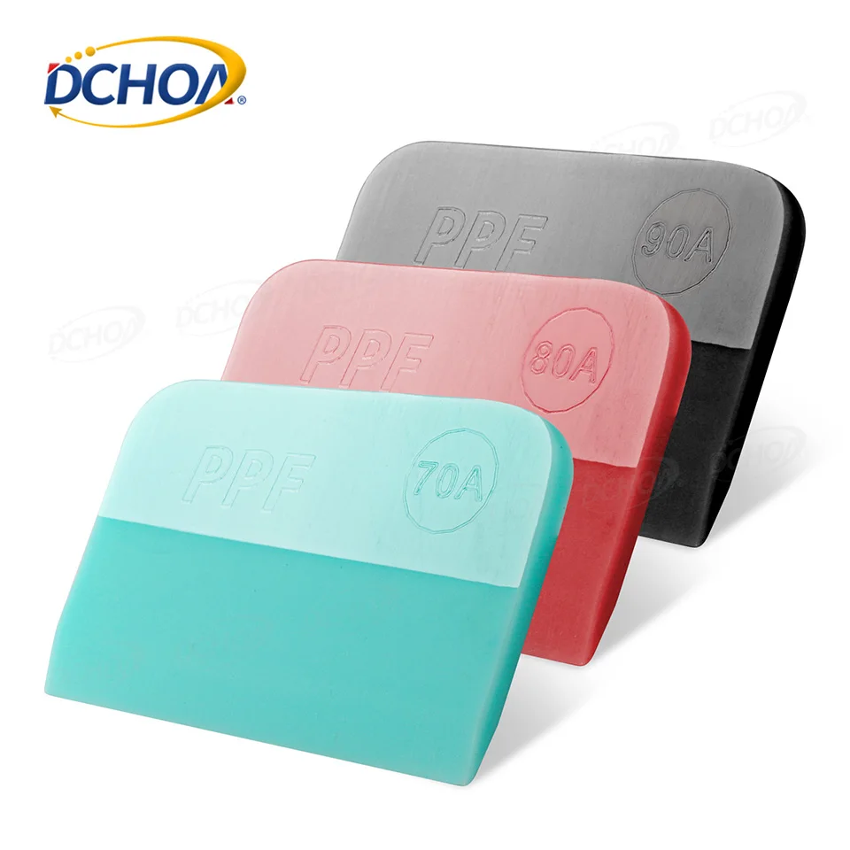 

DCHOA Customize Car Wrap tools Rubber Squeegee Window Tint PPF Squeegee