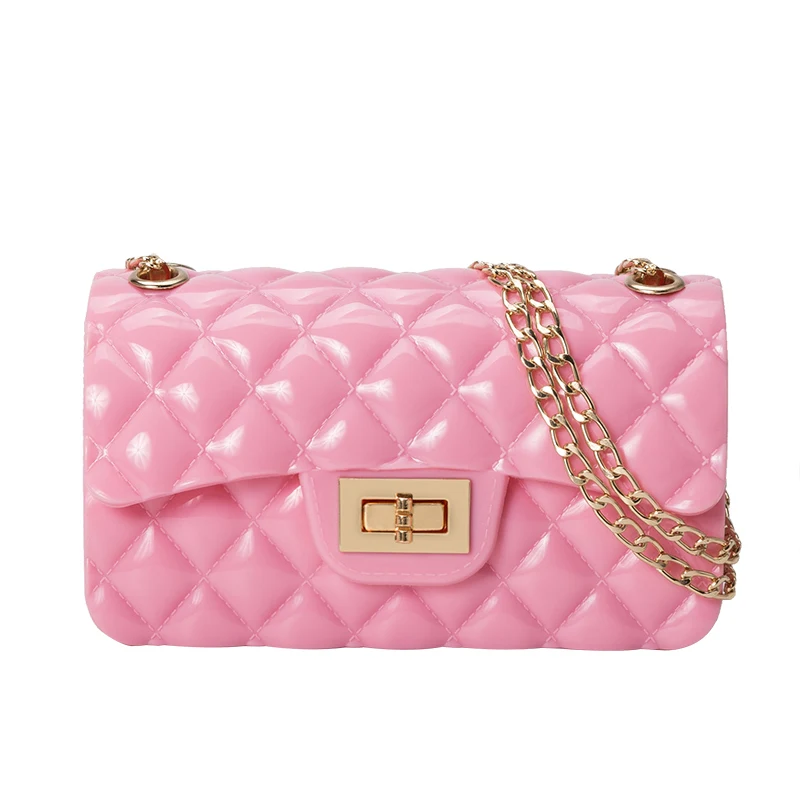 

2021 Summer Cheap Jelly Purse Handbags New Ladies Handbag Transparent Wholesale Shoulder Bag Messenger Bags Clear Jelly Bag, 7 colors