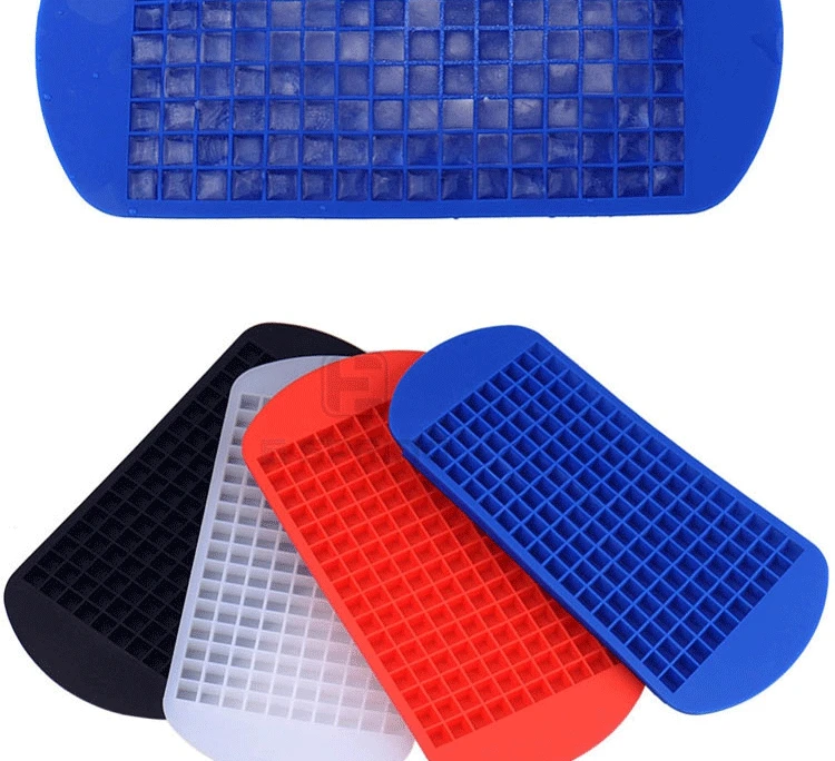 Food Grade Mini Ice 160 Cavity Silicone Ice Cubes Tray Fruit Diy Square