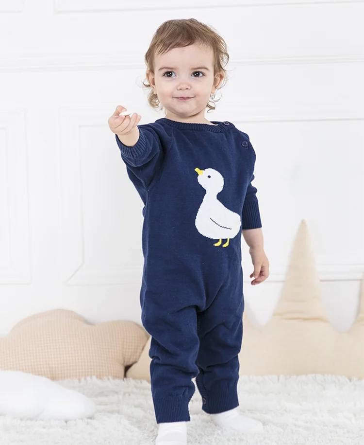 
Fashion Design Sweater Rompers Newborn Baby Knitted Romper Baby Boy Clothes Made In China 
