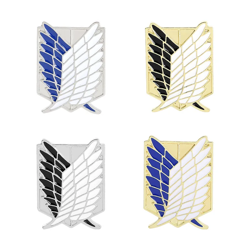 

Japan Anime Attack On Titan Investigation Regiment Wings of Freedom Alloy Brooch Pin for Fans Gift