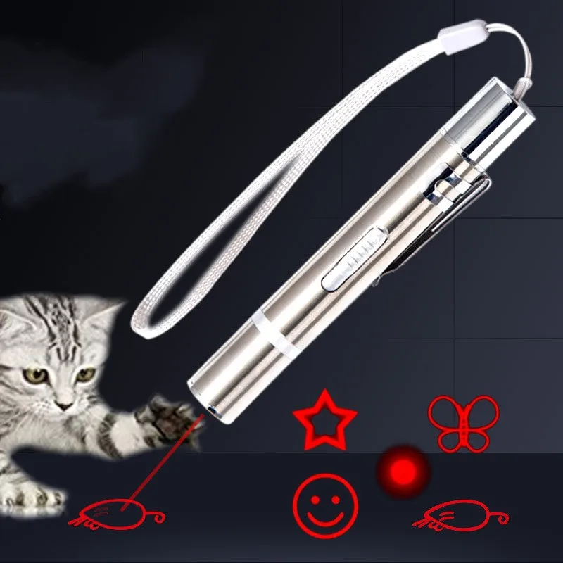 

USB New Hot Sale Cat Toy Laser Pattern Funny Cat Stick Cat Toy, Photo