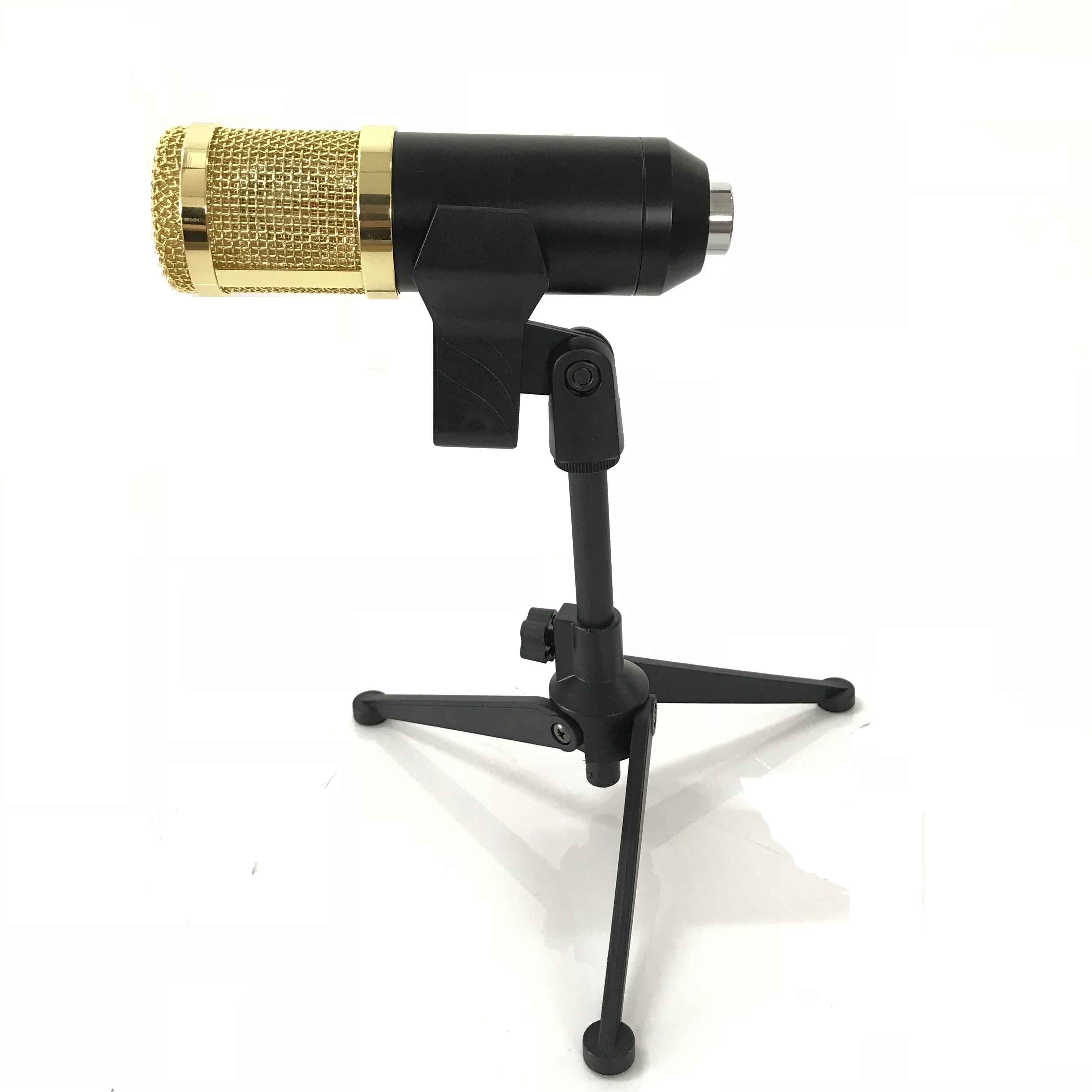 

BM800 Professional USB Condenser Microphone Studio for webcast live recording, Golden