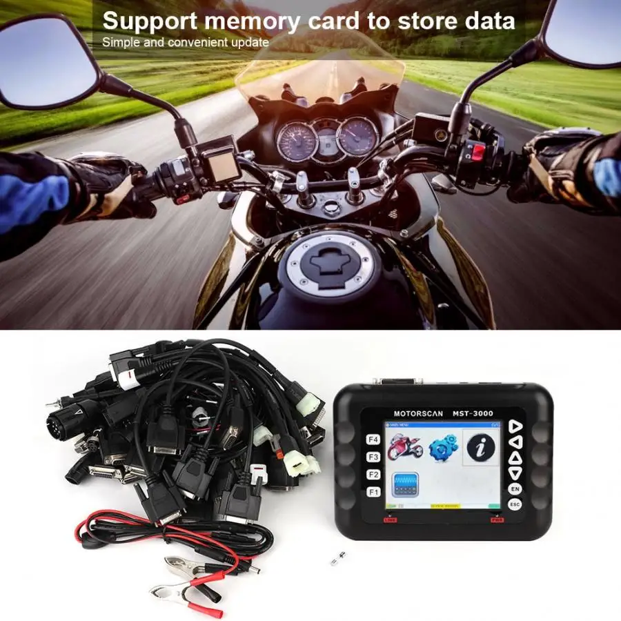 MST3000 Asian Version Motorcycle ECU Reset Scanner MASTER MST-3000 Motorbike Ecu Fault Code Reader Motor Bicycle Diagnostic Tool