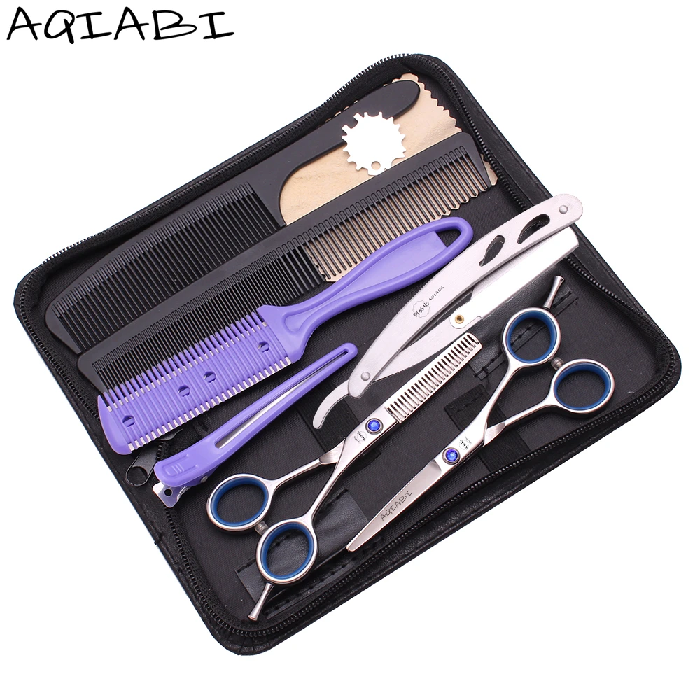 

Scissors for Hairdresser 4'' 5" 5.5" Japanese Steel Hair Cutting Scissors Thinning Shears Professional A1117 Barber Shop Shears, Shiny