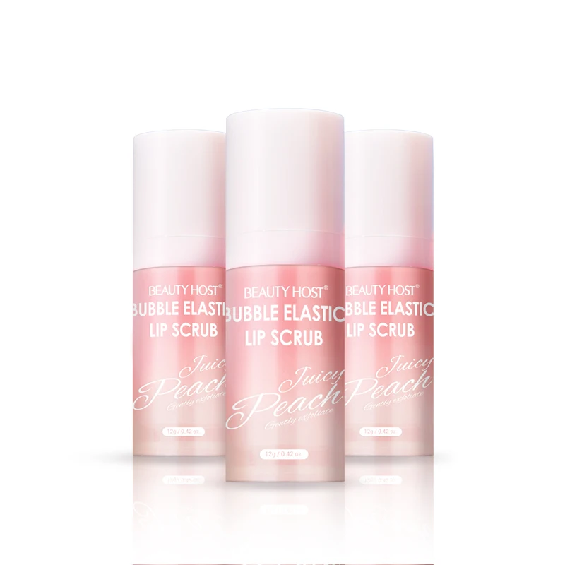 

2021 Customized New Lip Scrub Vendor OEM Gentle Exfoliating Sweat Peach Flavors Sugar Pink Lip lightening Scrub For Dark Lip