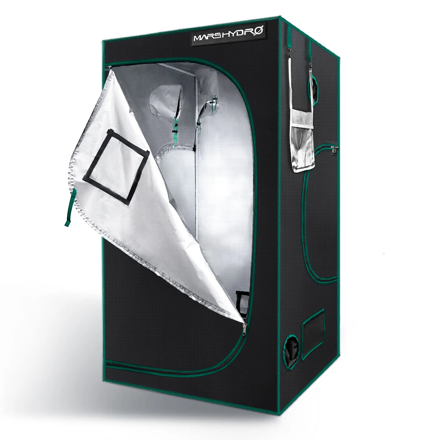 

Best Selling 600D /1680D Oxford Hydroponic Indoor Grow Tent With Diamond Mylar, Black