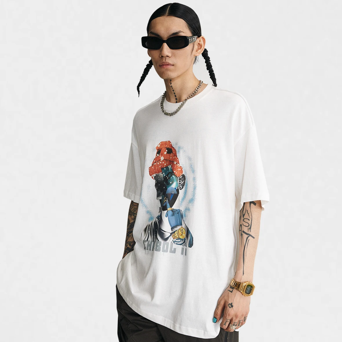 

Cheap Summer Hot Sales Ovdy Brand Short Sleeve Popular White And Black Two Colors Cotton Men 190G T Shirt Printing