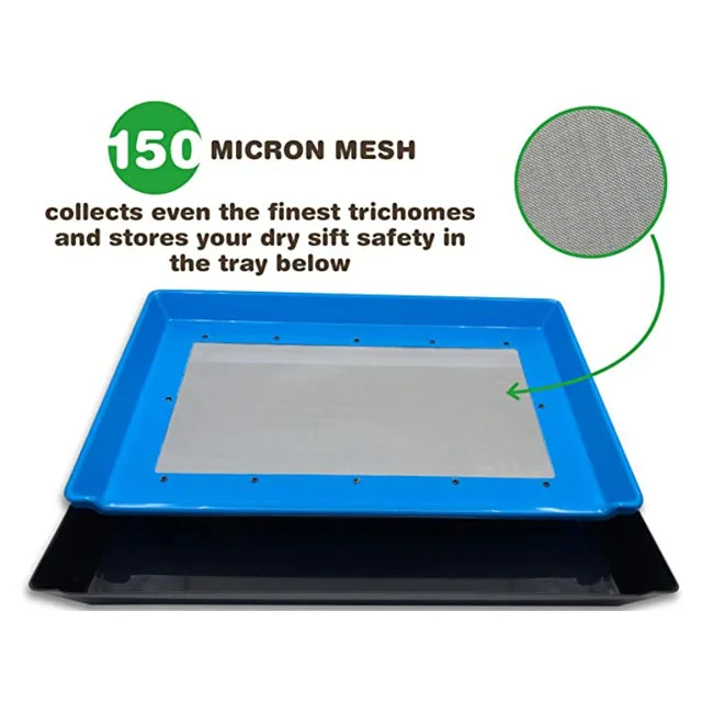 
Hot Sale Anti-static ABS Disposable Plastic Tray For pollen trimming tray garden hardvest trim tray herb 