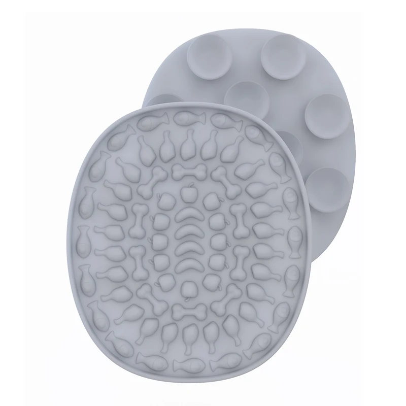 

Anti-slip Food grade silicone feeder pet bath lick mats dog bath lick pad