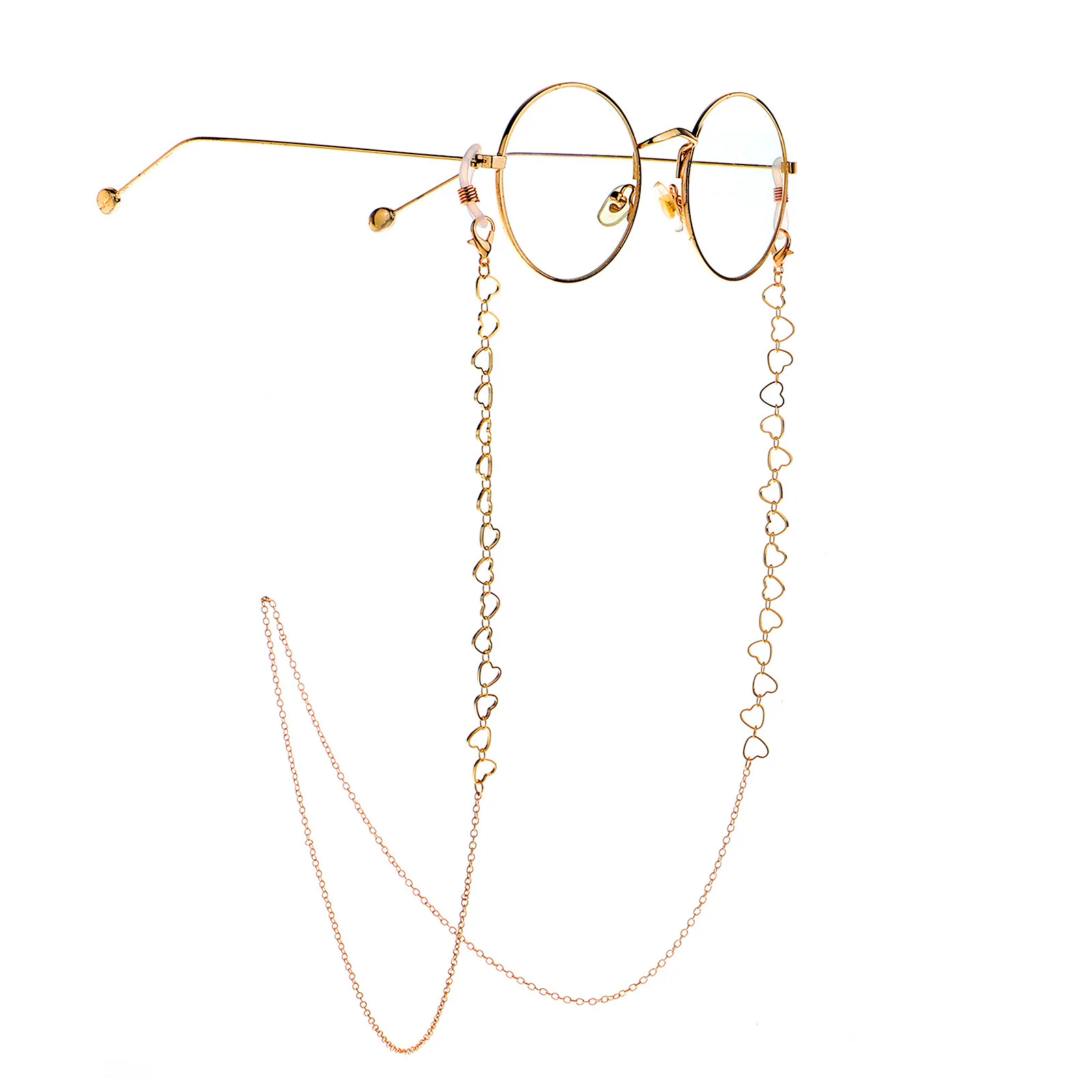 

Wholesale Metal Gold Copper Alloy Hollow Heart Eyeglasses Jewelry Reading Glasses Chain Eyewear Accessory Sunglasses Rope