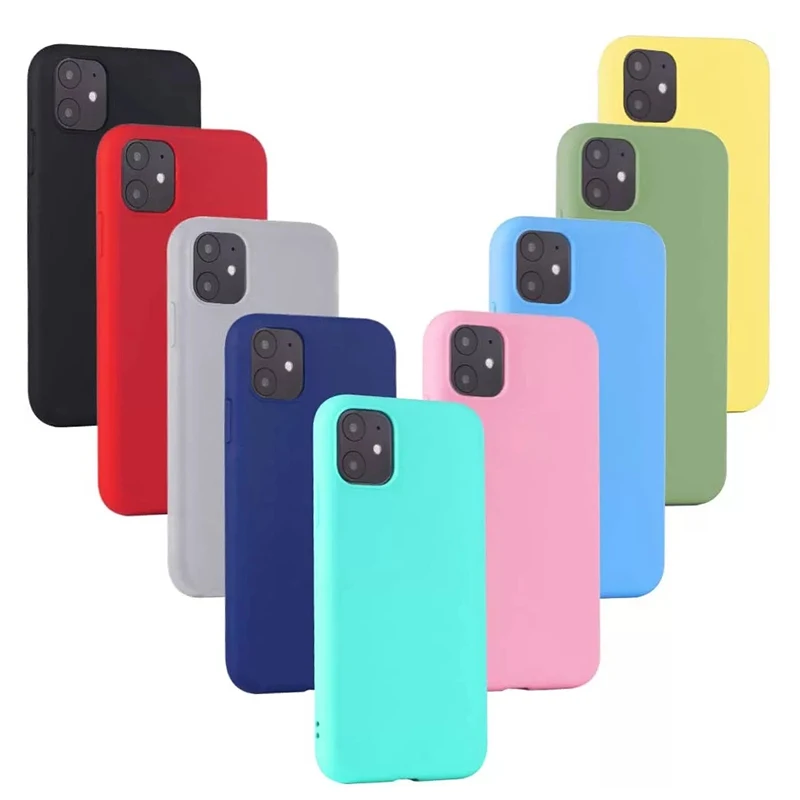 

For Iphone 11 12 Pro Case Ultra Thin Lightweight Tpu Pc Phone Case For Iphone X/xs Max Xr 8 7 6s Plus Matte Mobile Back Cover