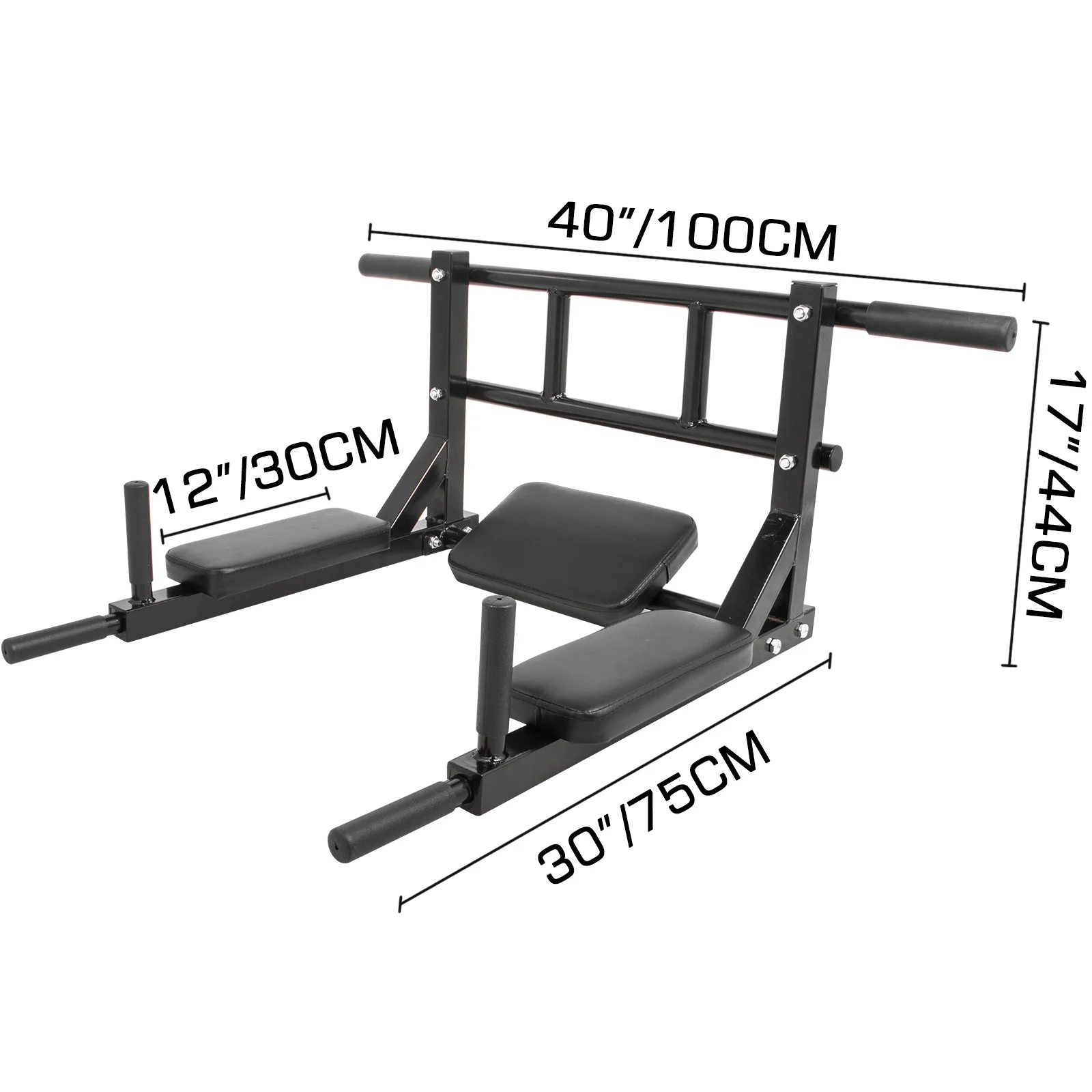Healthy Sport Wall Mounted Pull Up Bar Dip Station Pull Bar Chin up Bars pull up dip station