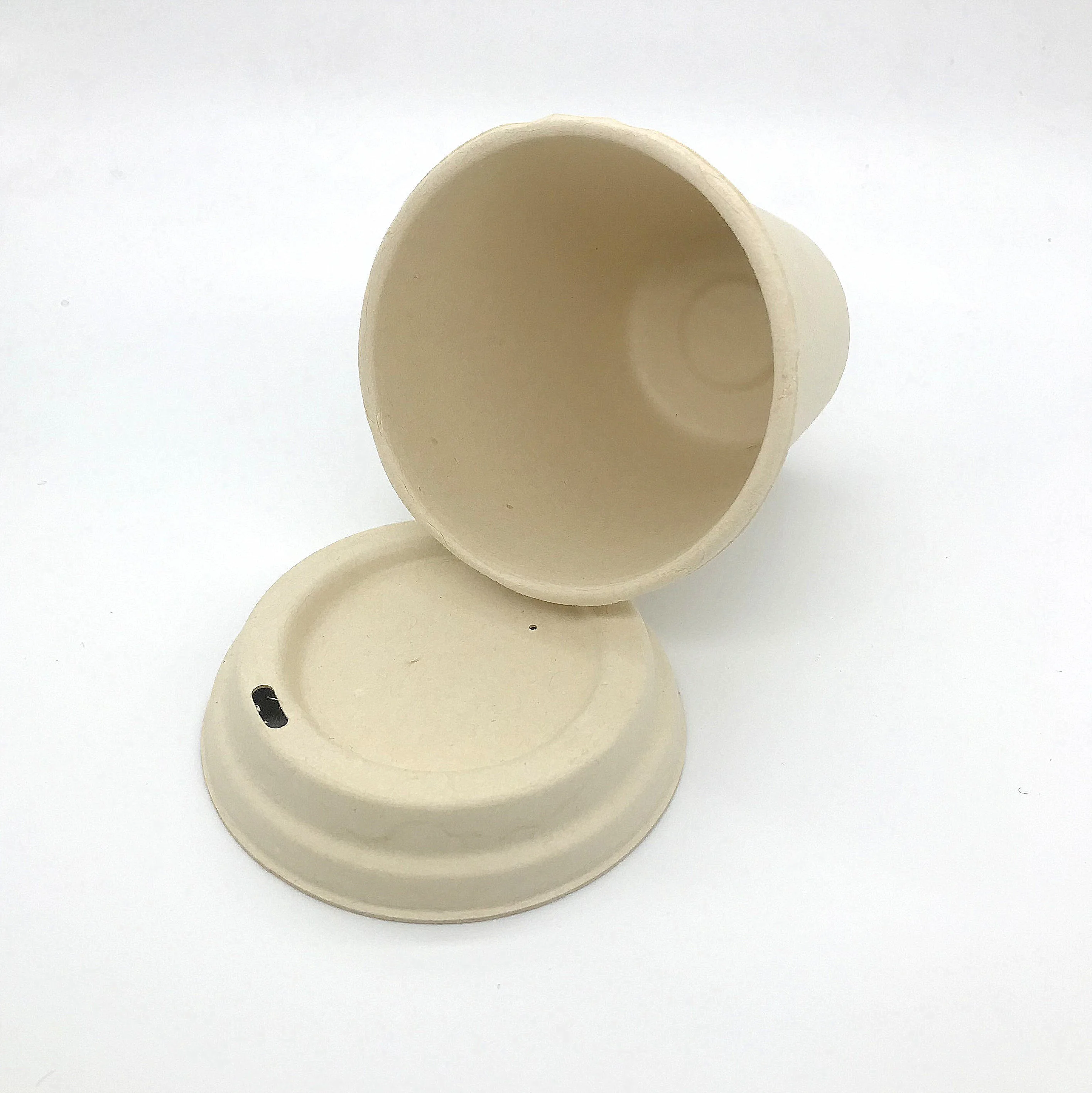 

wholesale Disposable 100% Biodigradable Cups Sugarcane Bagasse Cup, White/natural