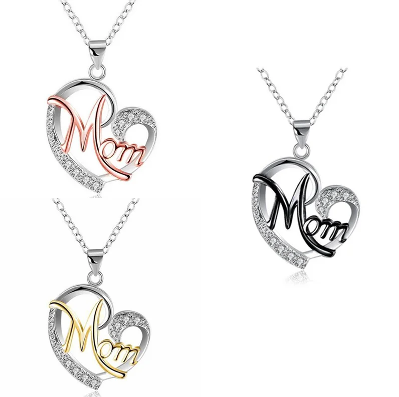 

Mom Color Heart Diamond Wish is a perfect Mother's Day gift necklace