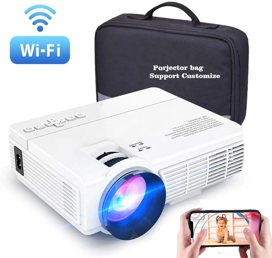 

[Multi-Screen Wifi Version Projector ] Amazon Top One Hot Factory Price OEM ODM Mini Native 720P Home Theater Projector Beamer