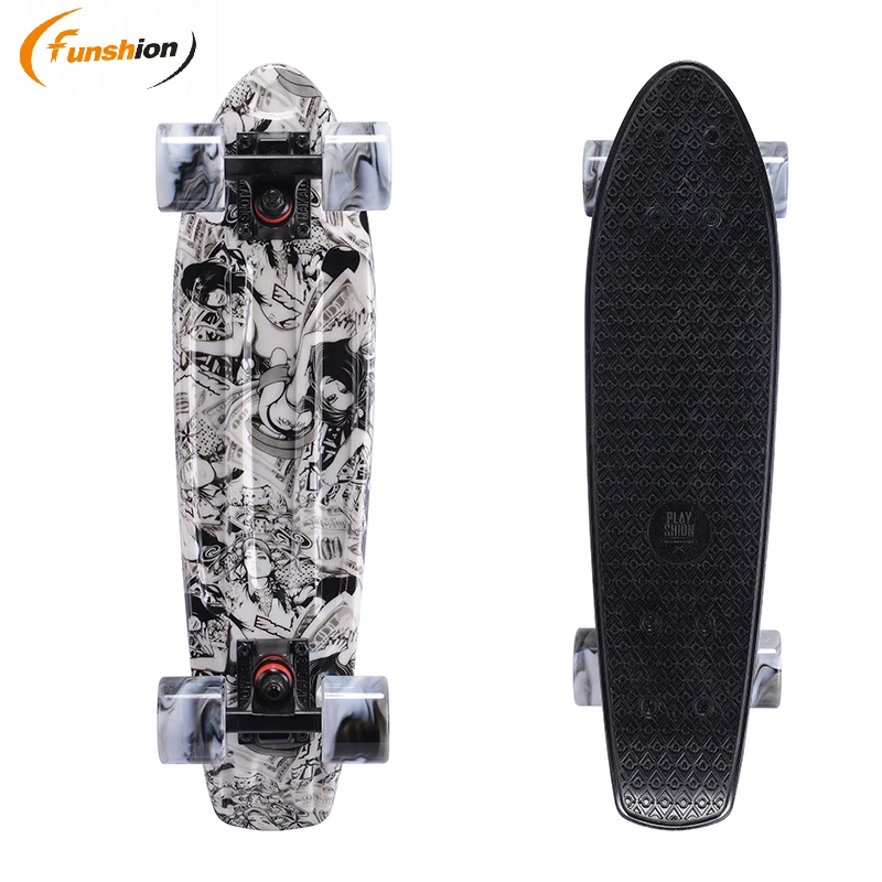 

customized printed penny board mini for kids truck 22 inch multicolor skateboard