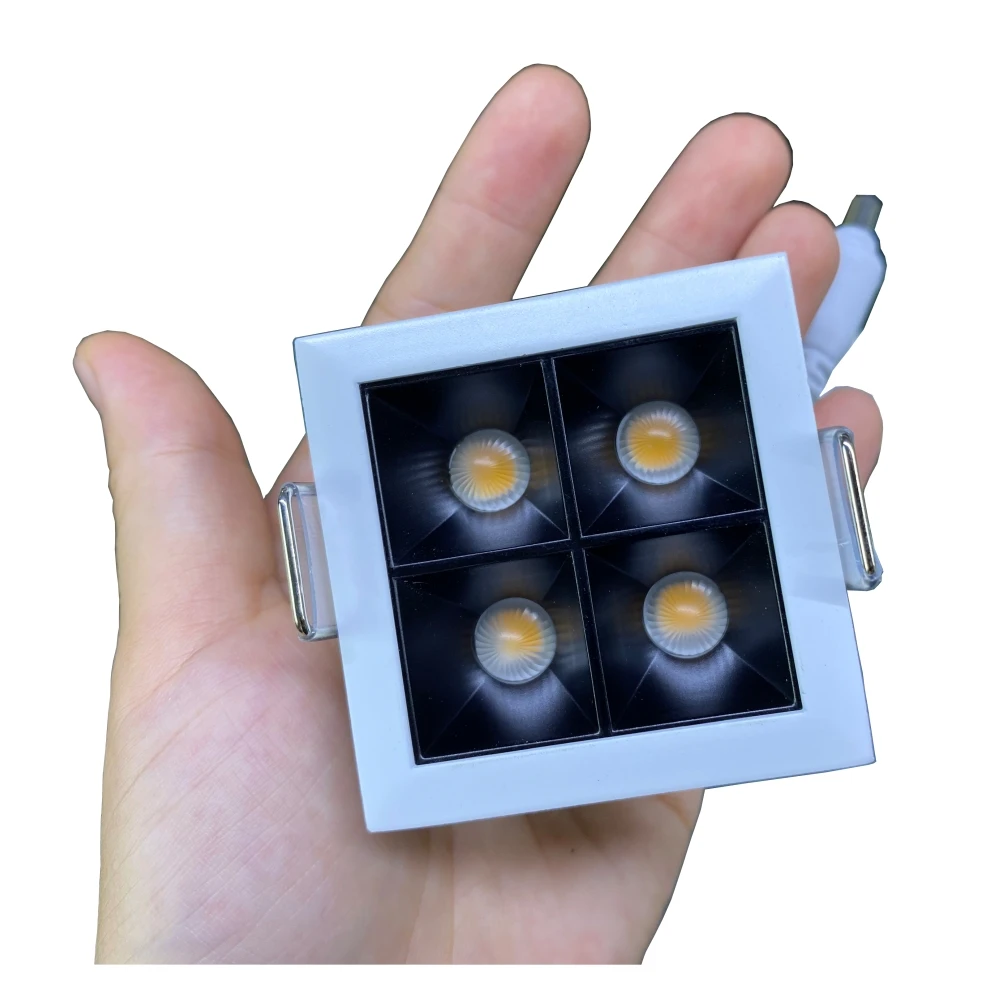 50mm recessed asymmetric downlight 5 watts square mini led spot light 4w cupboard