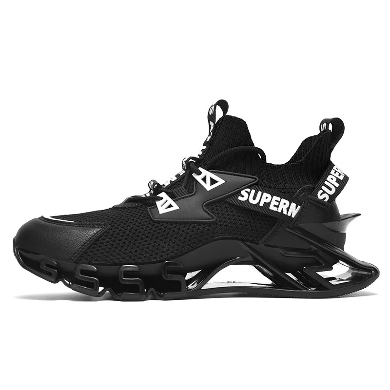 

Men's comfortable shock absorption basketball shoes outdoor sports shoes summer running shoes, 2 colors