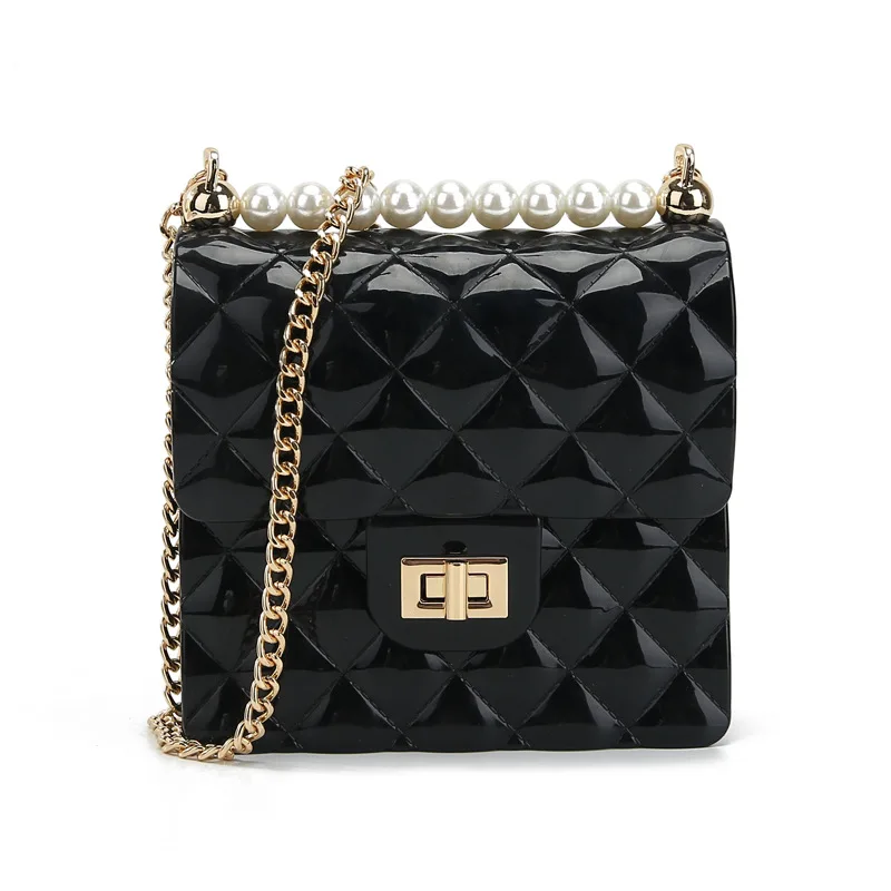 

bags women 2021 jelly bag handbags jelly tote bag with pearl