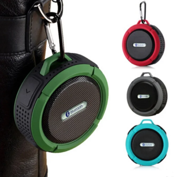 

High Quality Portable Mini Outdoor Wireless Shower C6 Waterproof Bluetooth Speaker