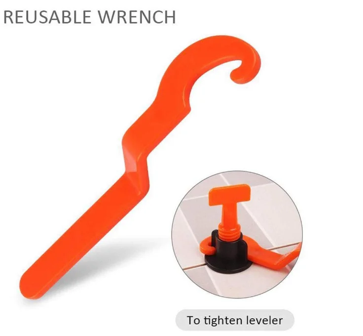 
Tile Leveling System with 1/16 Tile Spacers,Reusable tile levelers with Wrench,Tile Lippage System 