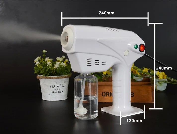 1200W Disinfection Atomizing Sprayer Anion white nano spray gun machine Hair Spray Beauty Nano Steam Gun