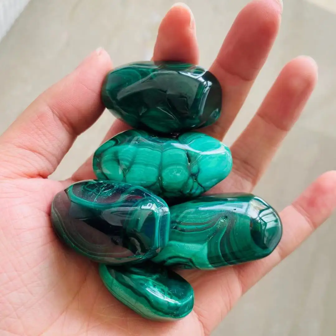 

High quality Natural Crystal Malachite raw rough crystal Tumble stone for sale